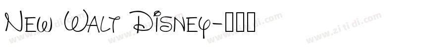 New Walt Disney字体转换